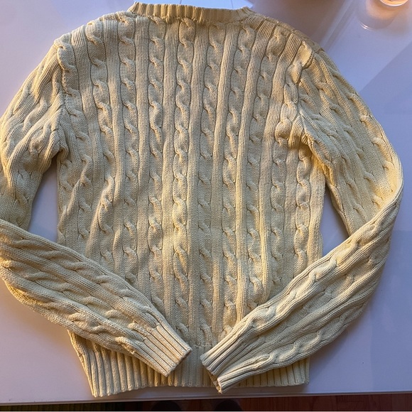 Ralph Lauren Yellow Cable Knit Sweater - Picture 4 of 4